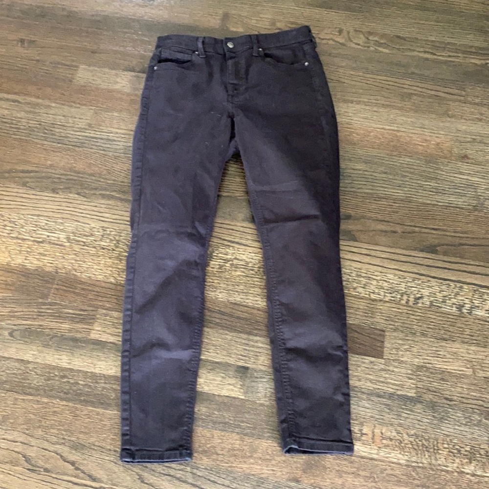 Topshop High Rise Black Skinny Jeans 30 EUC